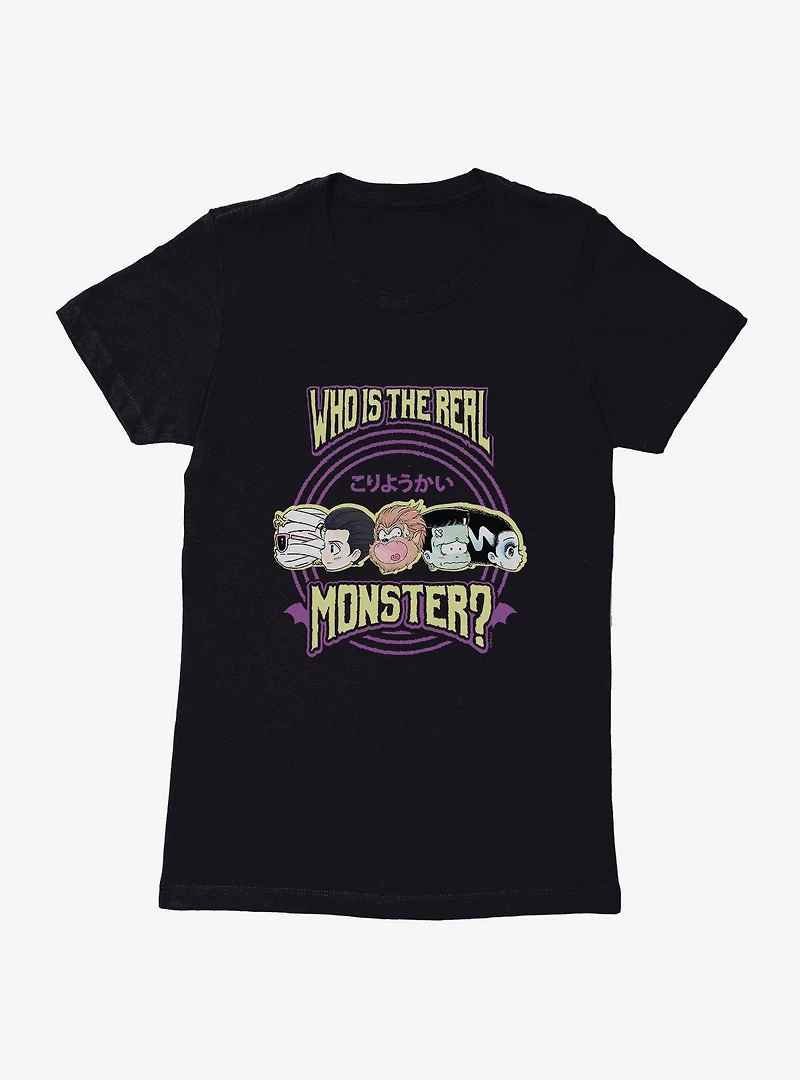 Universal Anime Monsters The Real Monster Lineup Womens T-Shirt
