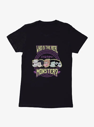 Universal Anime Monsters The Real Monster Lineup Womens T-Shirt