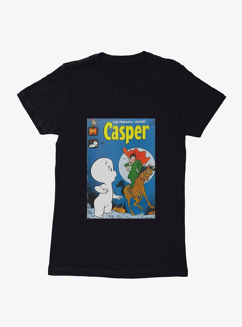 Casper The Friendly Ghost Headless Horseman Comic Cover Womens T-Shirt