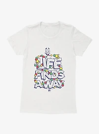 Jurassic World Mr. DNA Life Finds A Way Womens T-Shirt