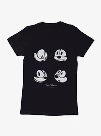 Felix The Cat Boxed Faces Womens T-Shirt