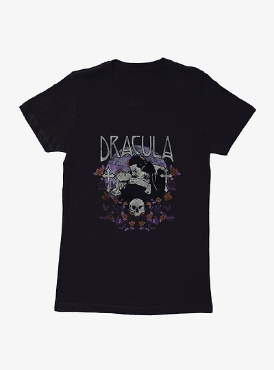 Universal Monsters Dracula Bloodlust Vampire Womens T-Shirt