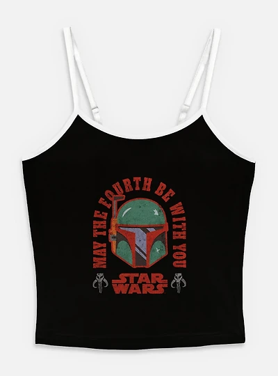 Star Wars Boba Fett May The 4th Womens Cami Tank Top