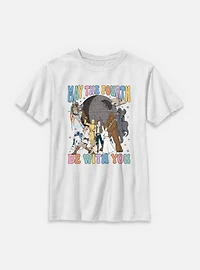 Star Wars A New Hope May The Fourth Be With You  Youth T-Shirt