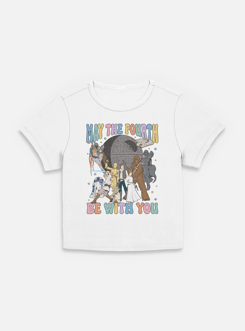 Star Wars A New Hope May The Fourth Be With You  Womens Baby T-Shirt