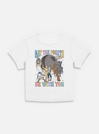 Star Wars A New Hope May The Fourth Be With You  Womens Baby T-Shirt