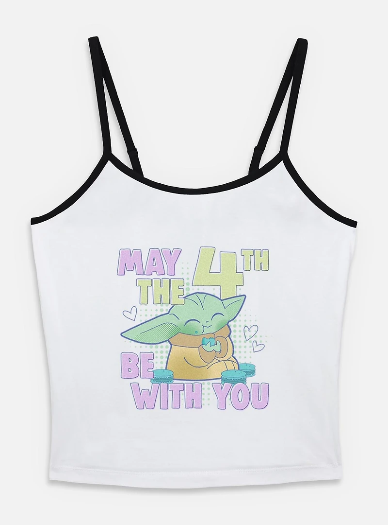Star Wars The Mandalorian May 4th Grogu Womens Cami Tank Top