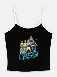 Star Wars May The 4th Group Womens Cami Tank Top
