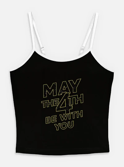 Star Wars May The 4th Be With You Womens Cami Tank Top