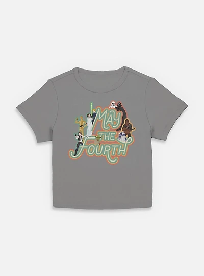 Star Wars May The 4th Retro Group Womens Baby T-Shirt
