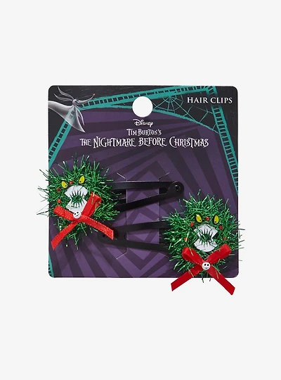 Disney The Nightmare Before Christmas Wreath Hair Clip Set