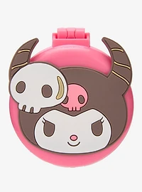 Sanrio Kuromi with Horns Compact Mirror with Brush - BoxLunch Exclusive