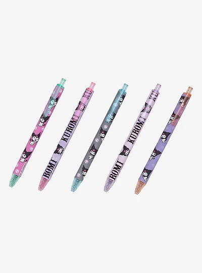 Sanrio Kuromi Soft-Touch Colored Ink Gel Pen Set
