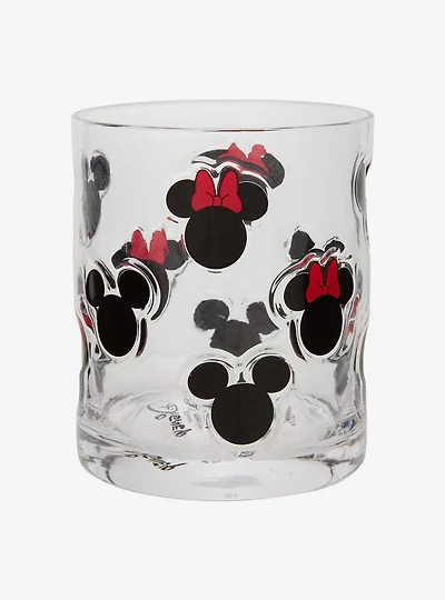 Disney Mickey & Minnie Silhouettes Molded Glass — BoxLunch Exclusive