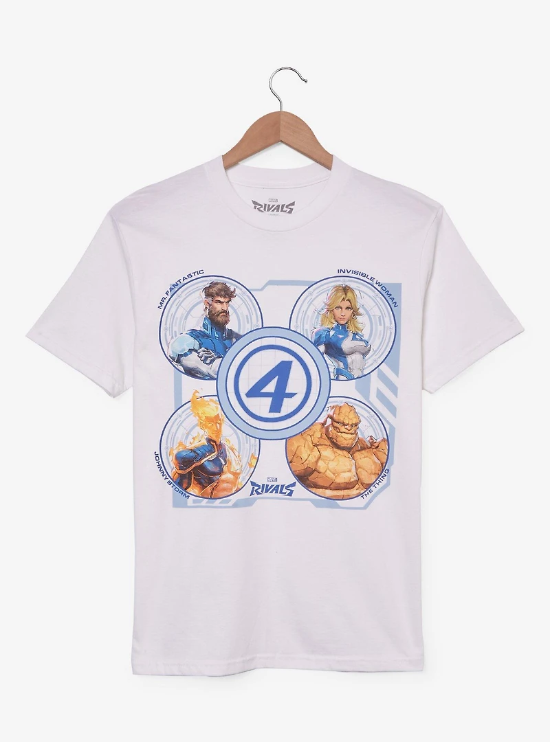 Marvel Rivals Fantastic Four Character Badges T-Shirt - BoxLunch Exclusive