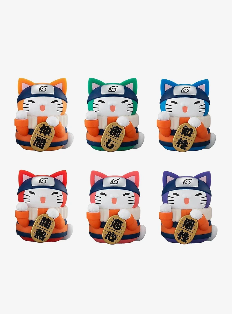 Megahouse Naruto Shippuden Nyaruto! Mega Cat Project Colorful Fortune Cat Blind Box Figure