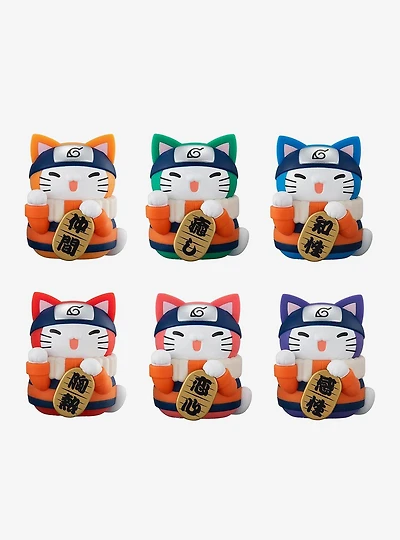 Megahouse Naruto Shippuden Nyaruto! Mega Cat Project Colorful Fortune Cat Blind Box Figure
