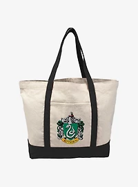 Harry Potter Slytherin Crest Canvas Tote Bag