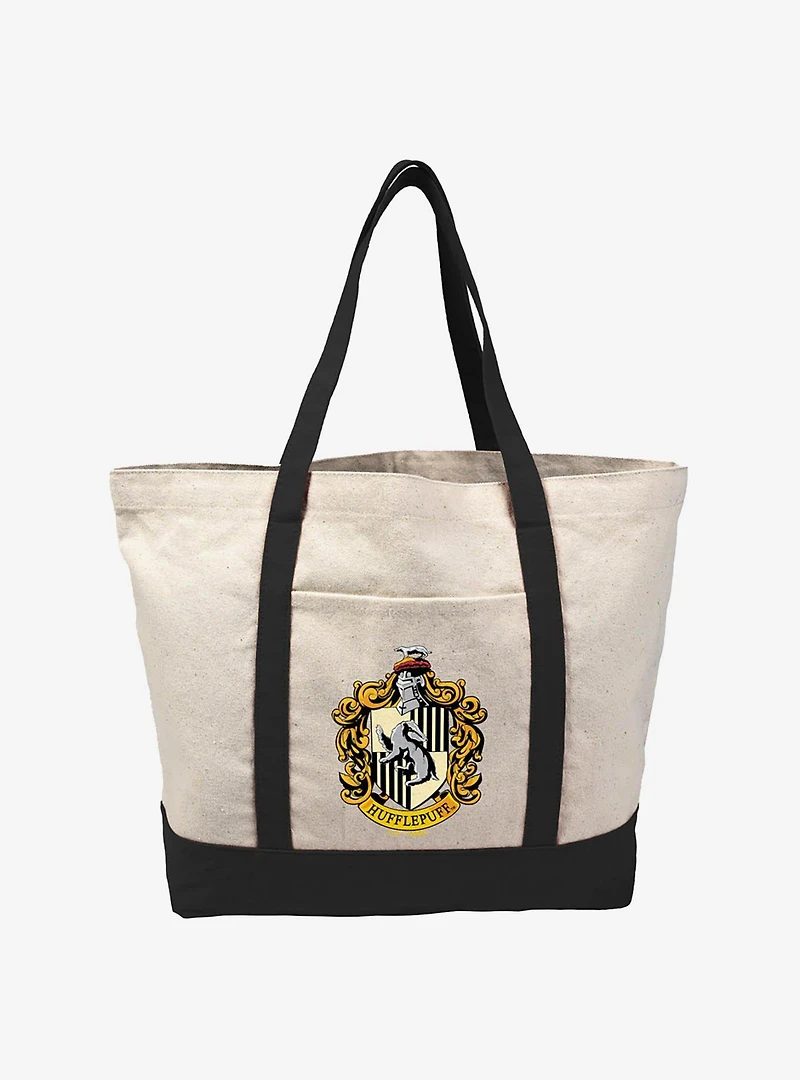 Harry Potter Hufflepuff Crest Canvas Tote Bag