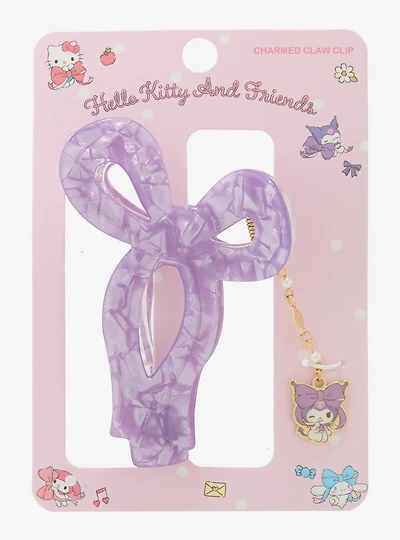 Sanrio Kuromi Bow Claw Clip with Charm — BoxLunch Exclusive