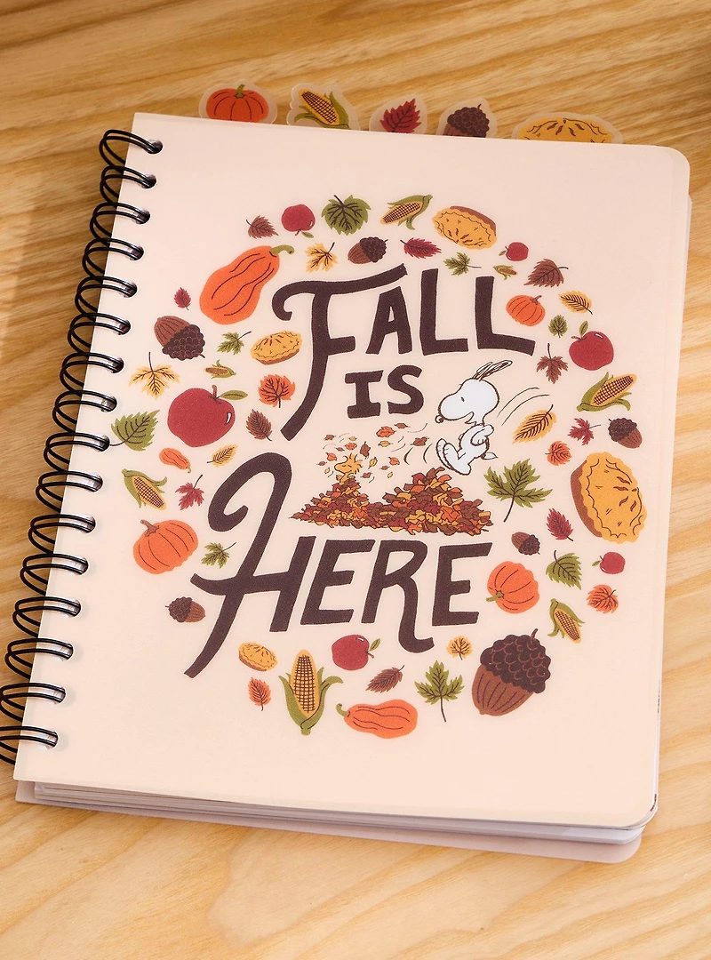 Peanuts Snoopy Fall Is Here Figural Tab Journal — BoxLunch Exclusive