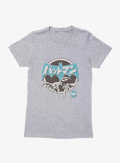 DC Comics Batman Japanese Text Womens T-Shirt