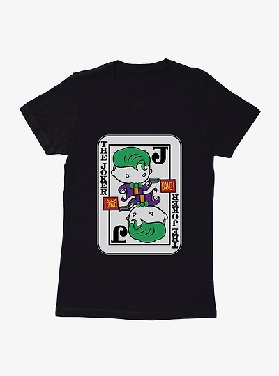 DC Comics Batman Chibi The Joker Card Womens T-Shirt