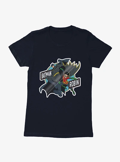 DC Comics Batman And Robin Womens Black T-Shirt