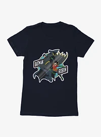 DC Comics Batman And Robin Womens Black T-Shirt