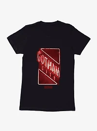 DC Comics The Batman Gotham City Neon Sign Womens T-Shirt