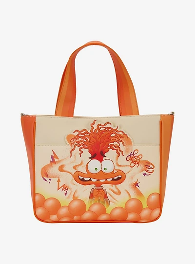 Loungefly Disney Pixar Inside Out 2 Anxiety Tote Bag with Coin Purse