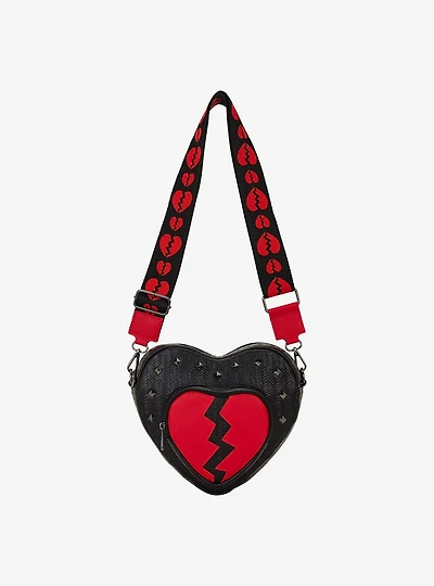 Loungefly Broken Heart Figural Crossbody Bag
