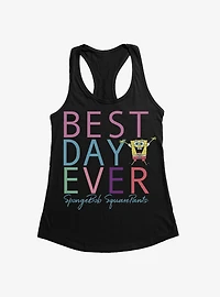 SpongeBob SquarePants Best Day Ever Rainbow Womens Tank Top