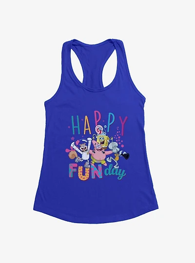 SpongeBob SquarePants Happy Fun Day Womens Tank Top