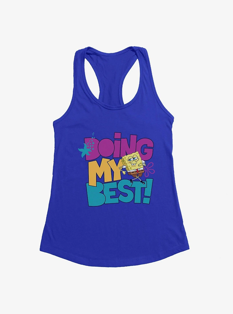 SpongeBob SquarePants Doing My Best! Womens Tank Top