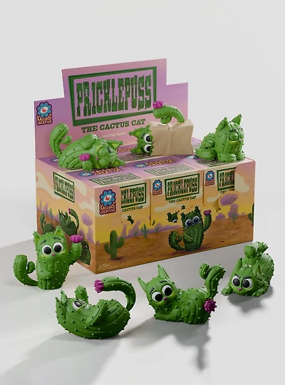 Kaleidos Creative Pricklepuss The Cactus Cat Blind Box Figure