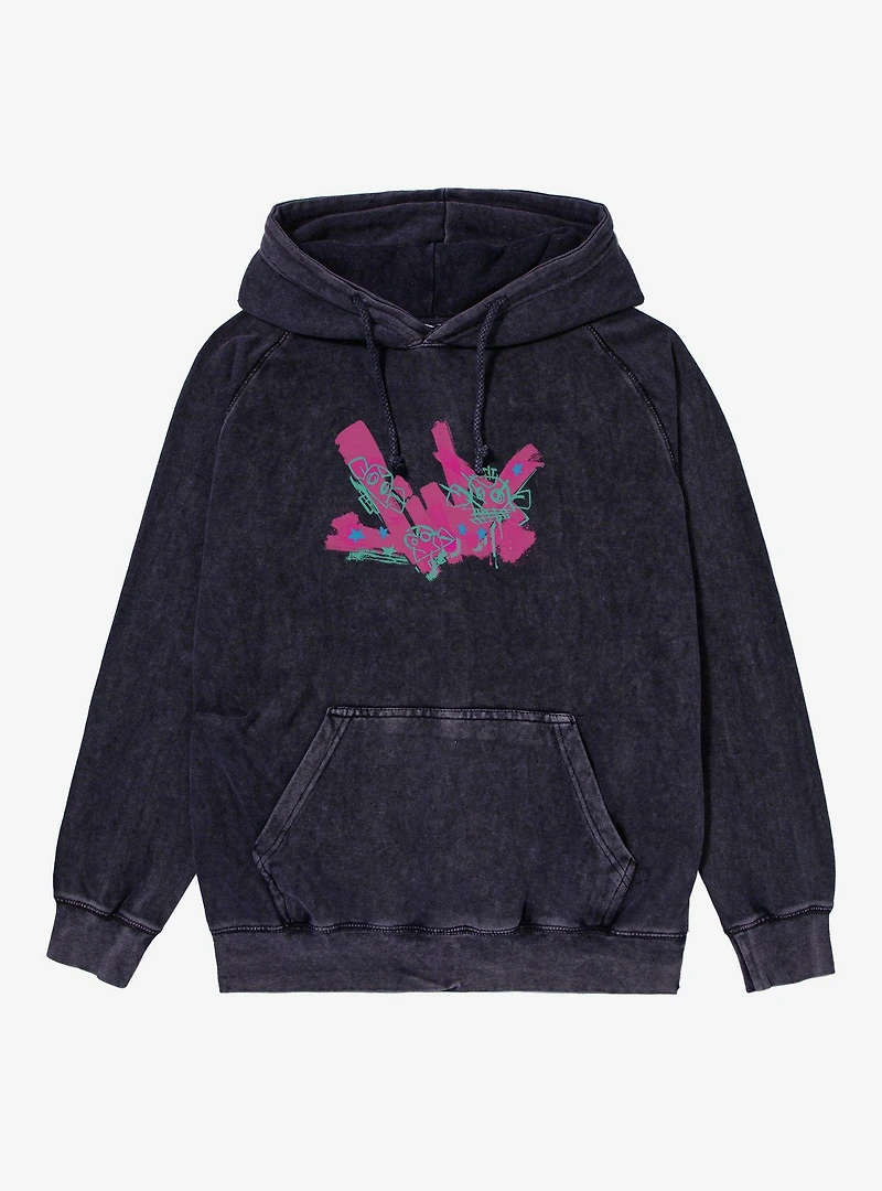 Arcane Jinx Graffiti Mineral Wash Hoodie