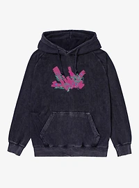 Arcane Jinx Graffiti Mineral Wash Hoodie