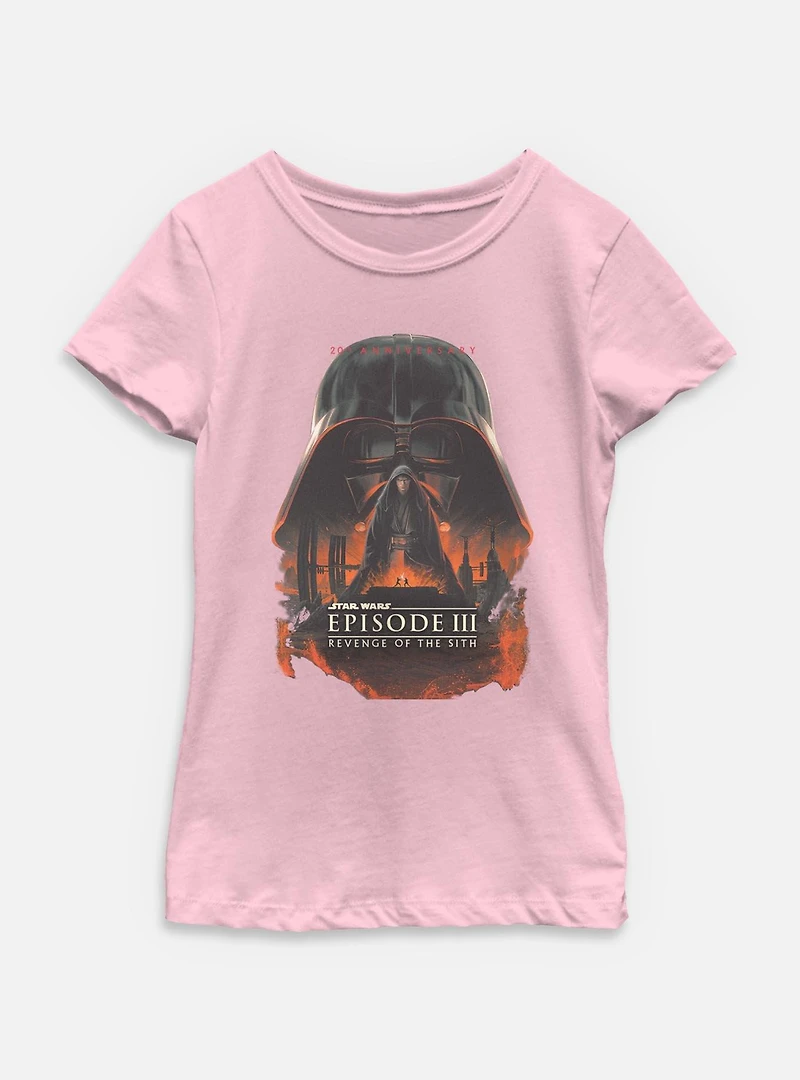 Star Wars Episode III: Revenge Of The Sith 20th Anniversary Youth Girls T-Shirt