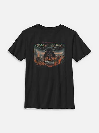 Star Wars Episode III: Revenge Of The Sith 20th Anniversary Scenic Poster Youth T-Shirt