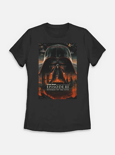 Star Wars Episode III: Revenge Of The Sith 20th Anniversary Poster Womens T-Shirt
