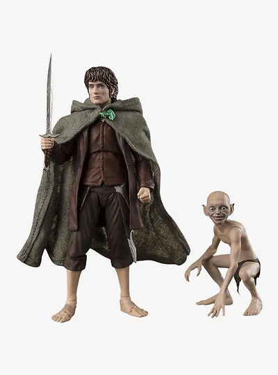 Bandai Namco The Lord of The Rings: The Fellowship of The Ring S.H.Figuarts Frodo Baggins & Gollum Figure Set