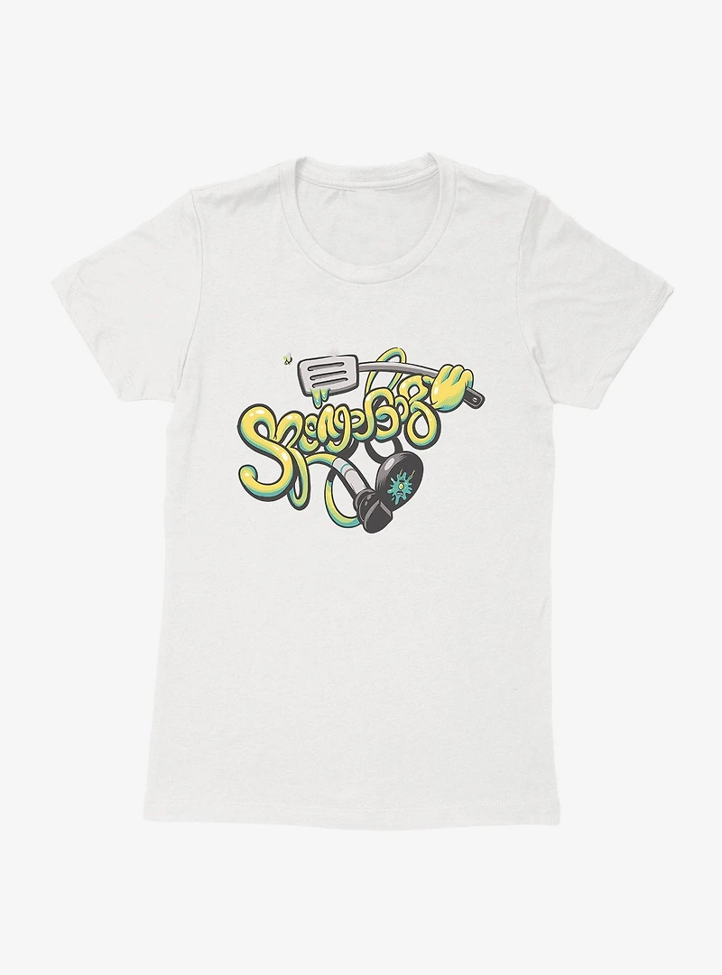 SpongeBob SquarePants Wiggle Script Spatula Womens T-Shirt