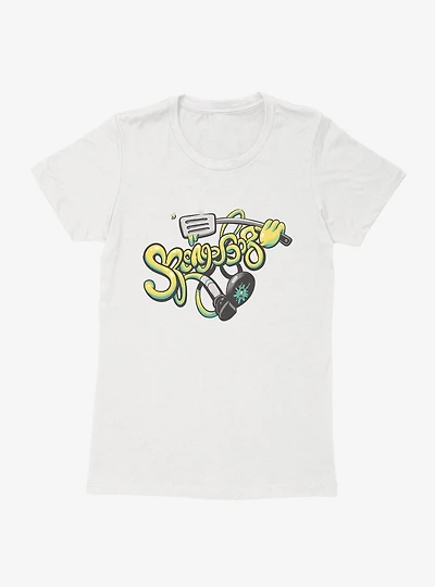 SpongeBob SquarePants Wiggle Script Spatula Womens T-Shirt