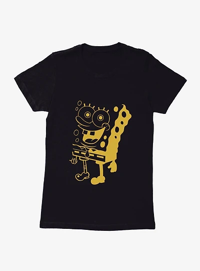 SpongeBob SquarePants Shadowed Outline Womens T-Shirt