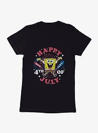 SpongeBob SquarePants Fourth Of July Fireworks Womens T-Shirt
