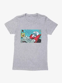 SpongeBob SquarePants Squidward Tanning Womens T-Shirt
