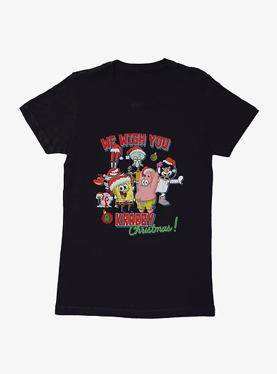 SpongeBob SquarePants Krabby Christmas Womens T-Shirt