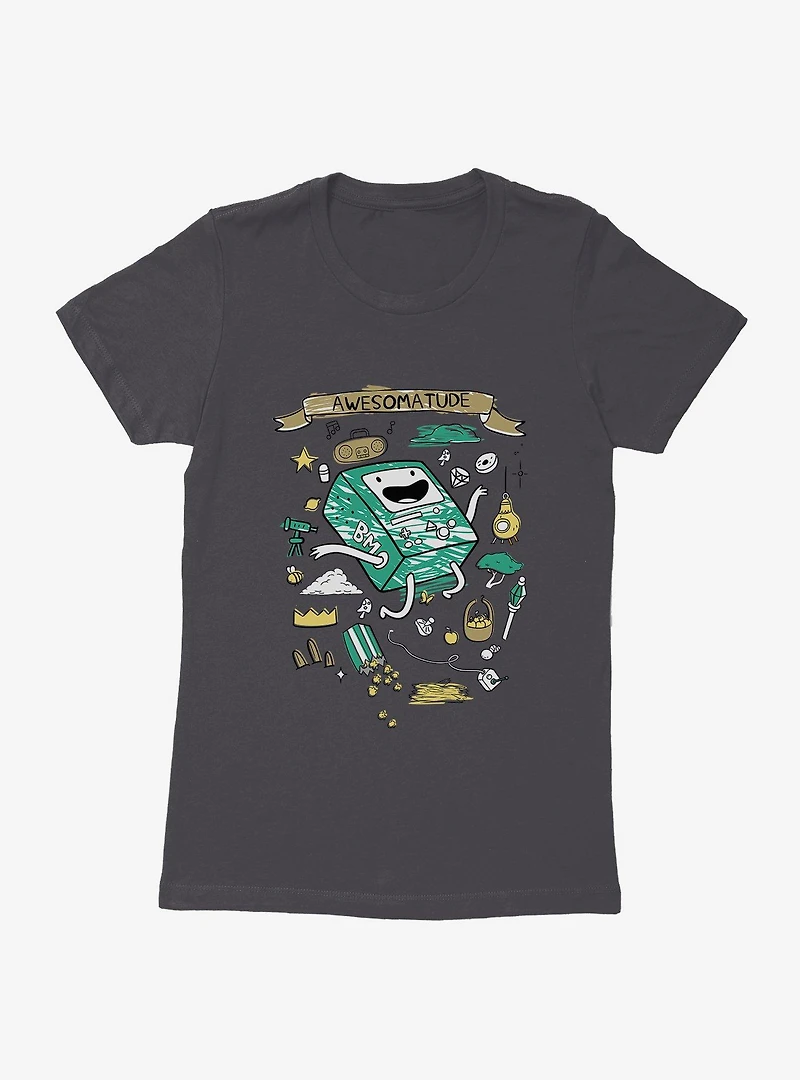 Adventure Time BMO Awesomatude Womens T-Shirt