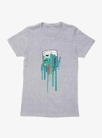 Adventure Time BMO Paint Drip Womens T-Shirt